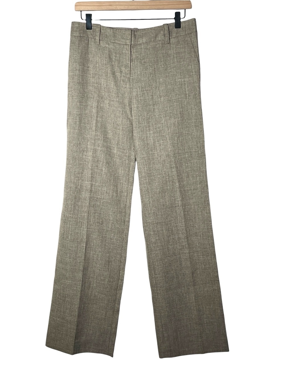 The limited tan wide leg business casual dress pants size 4 B92